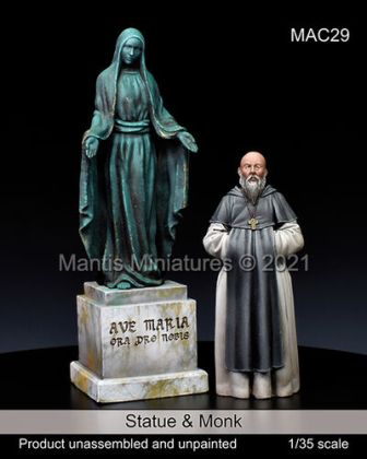 1:35 Statue & Monk
