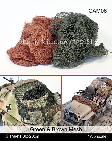 1:35 Green & Brown Camouflage Mesh