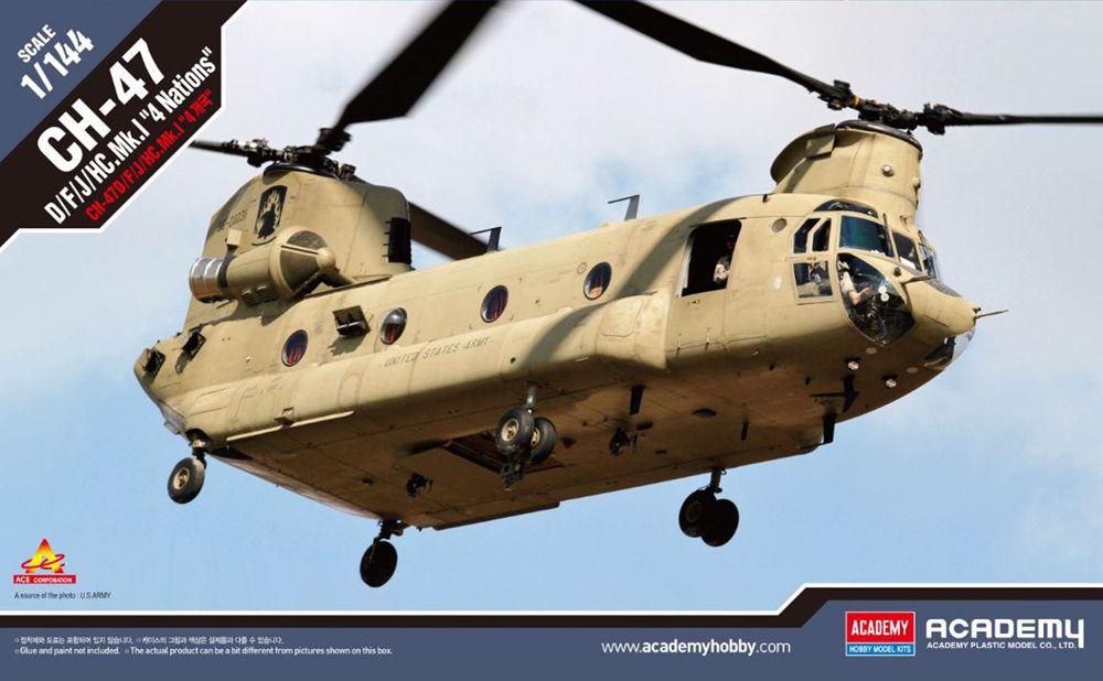 1:144 CH-47 D/F/J/HC Mk 1 Chinook 