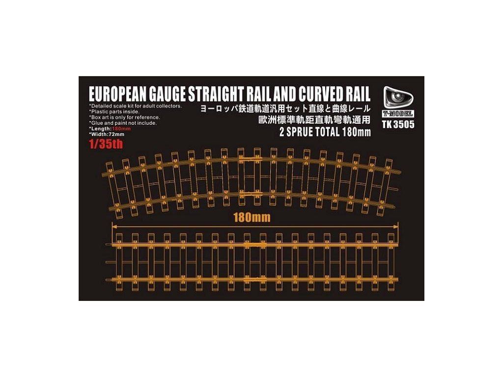 1:35 European Gaude Straight Rail and Curved Rail