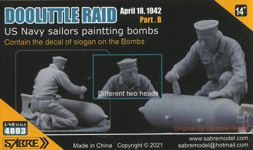 1:48 Doolittle raid (US NAVY Sailors painting bombs)