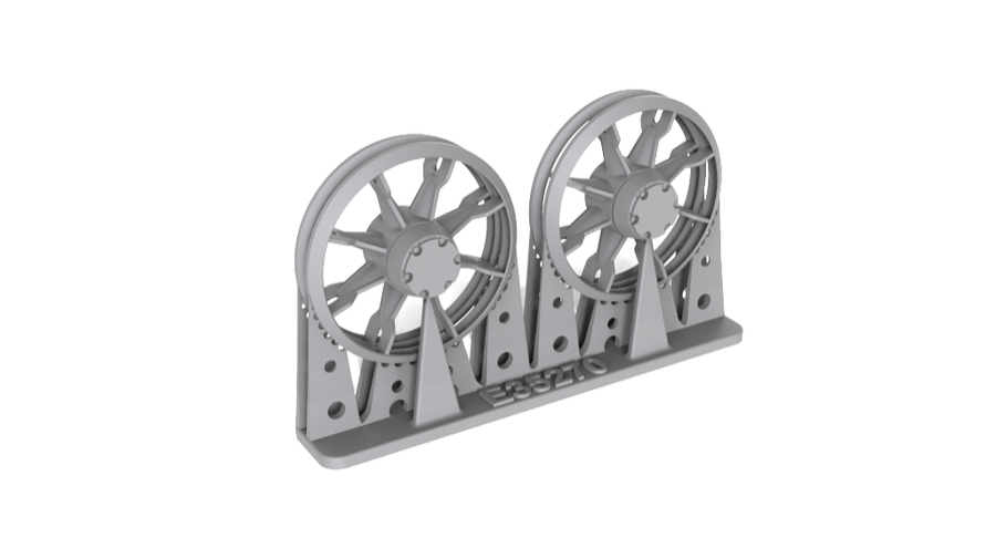 1:35 STUG. III G LATE VARIANT IDLER WHEELS SET, TYPE 2, FOR ONE VEHICLE, DRAGON KIT