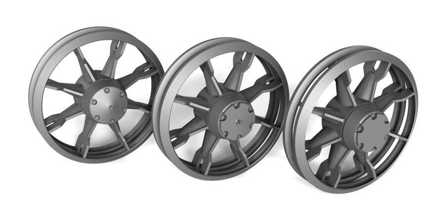 1:35 STUG. III FAMILY IDLER WHEELS SPECIAL SET, 3 VARIANTS, FOR DRAGON KITS