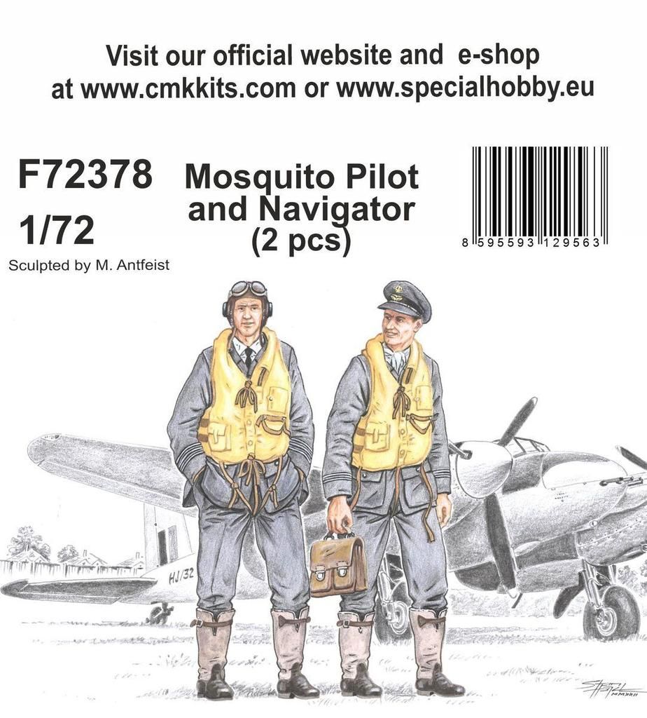1:72 Mosquito Pilot and Navigator