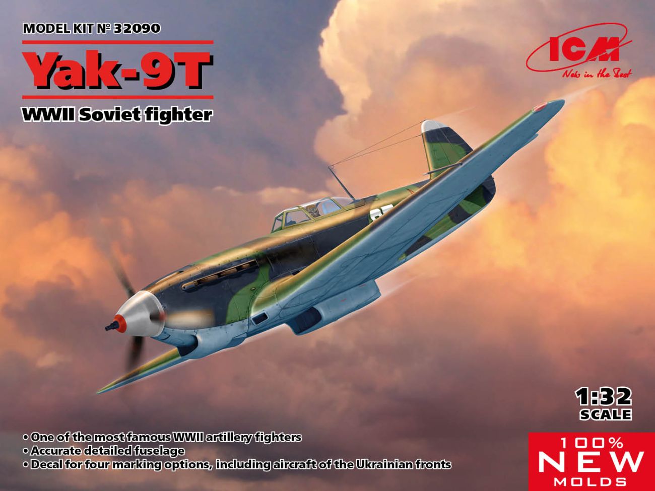 1:32 Yak-9T, WWII Soviet fighter