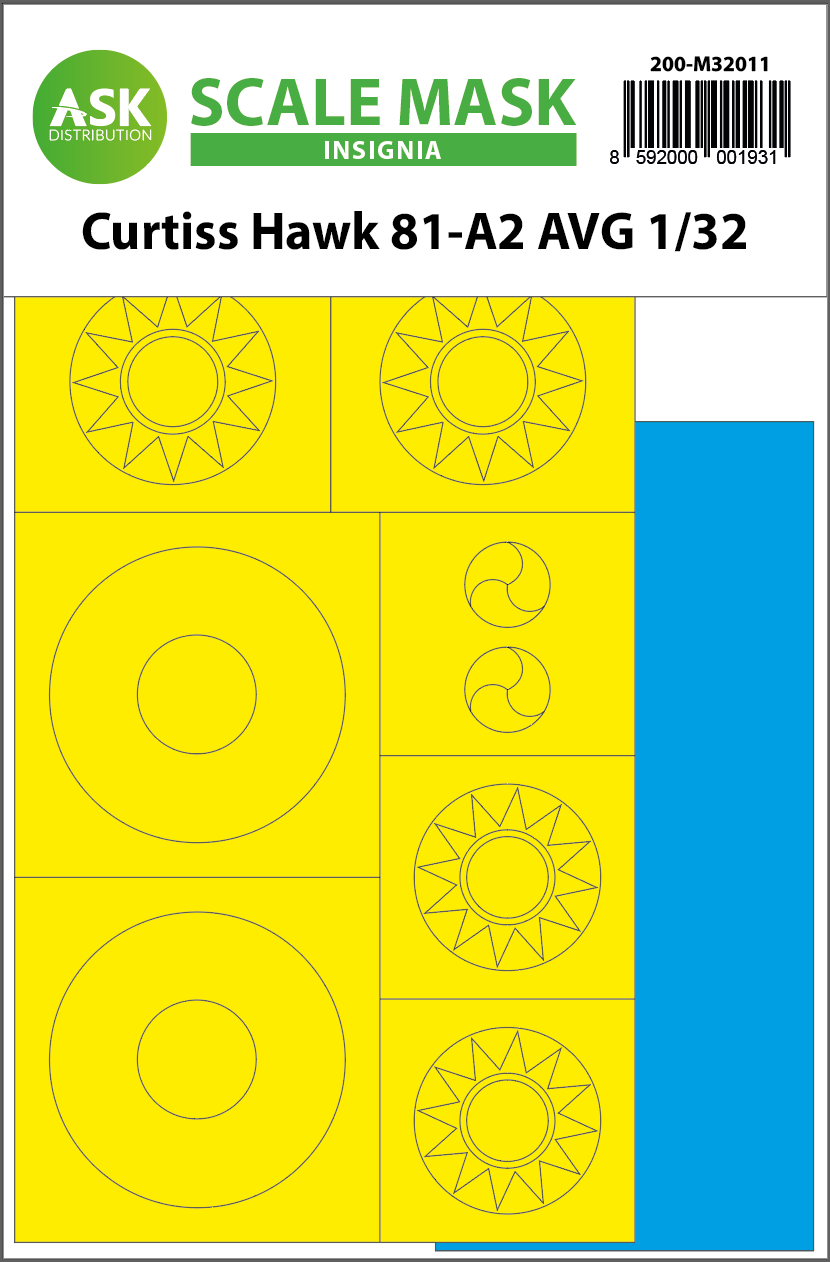 1:32 Curtiss Hawk 81-A2 AVG INSIGNIA masks for GWH
