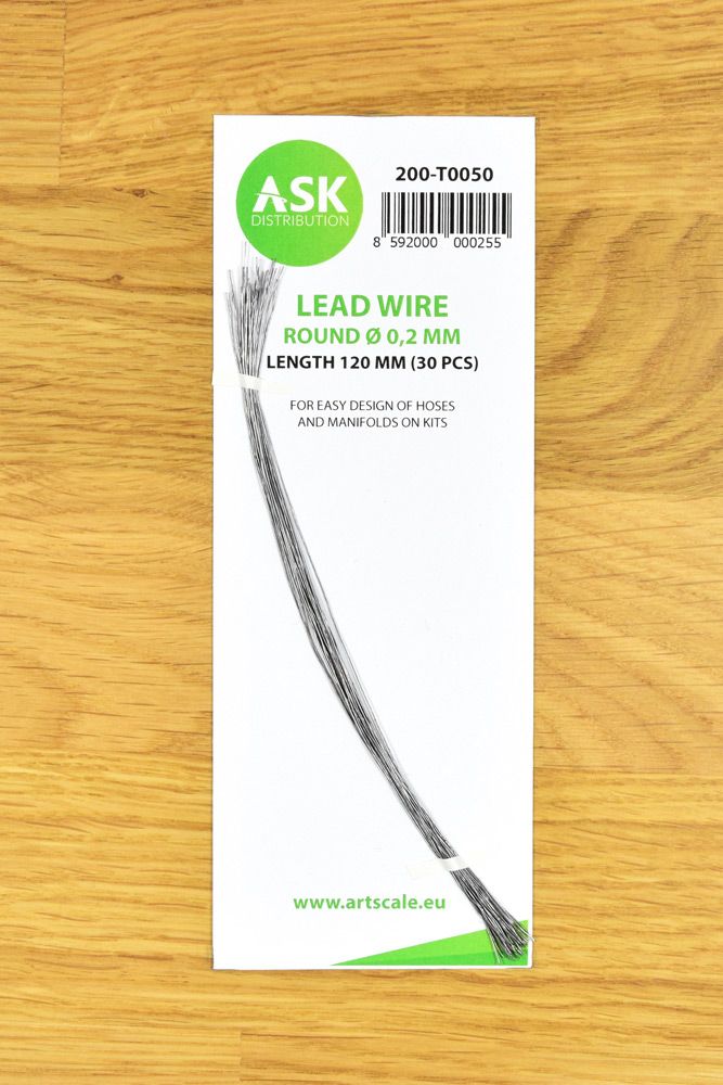 Lead Wire - Round Ø 0,2 mm x 120 mm (30 pcs)
