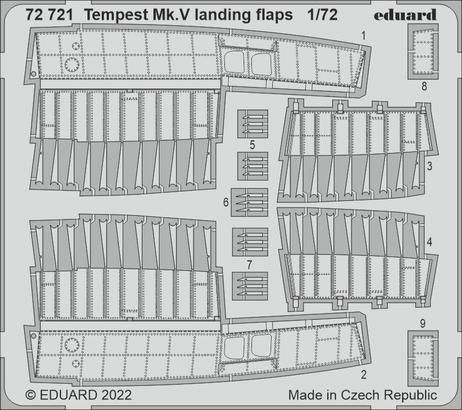 1:72 Tempest Mk. V landing flaps
