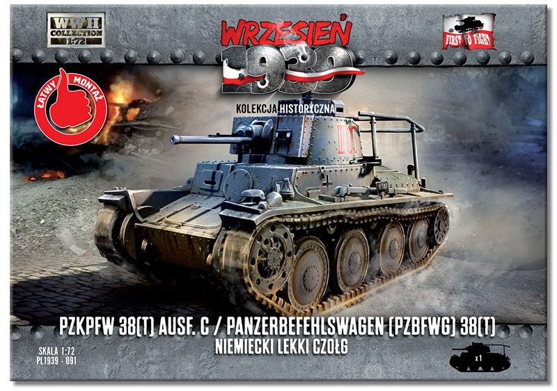 1:72 Pzkpfw 38(t) Ausf. C / Panzerbefehlswagen (Pzbfwg) 38(t)