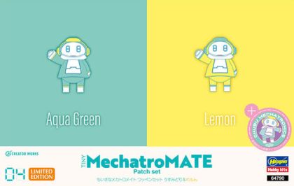 Tiny MechatroMate Patch Set Aqua Green & Lemon