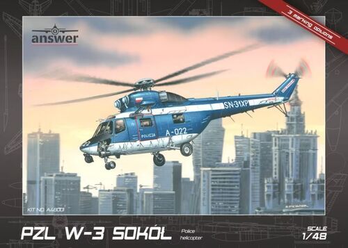 1:48 PZL W-3 Sokół Police Helicopter