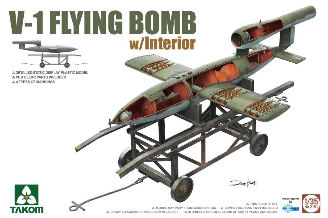 1:35 V-1 Flying Bomb w/Interior
