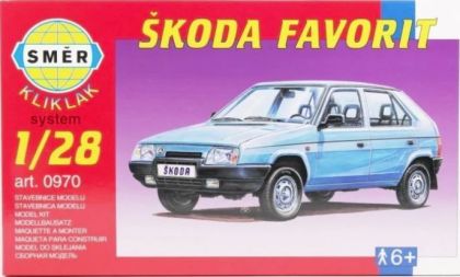1:28 Škoda Favorit KLIKLAK SYSTEM ( bez lepení )