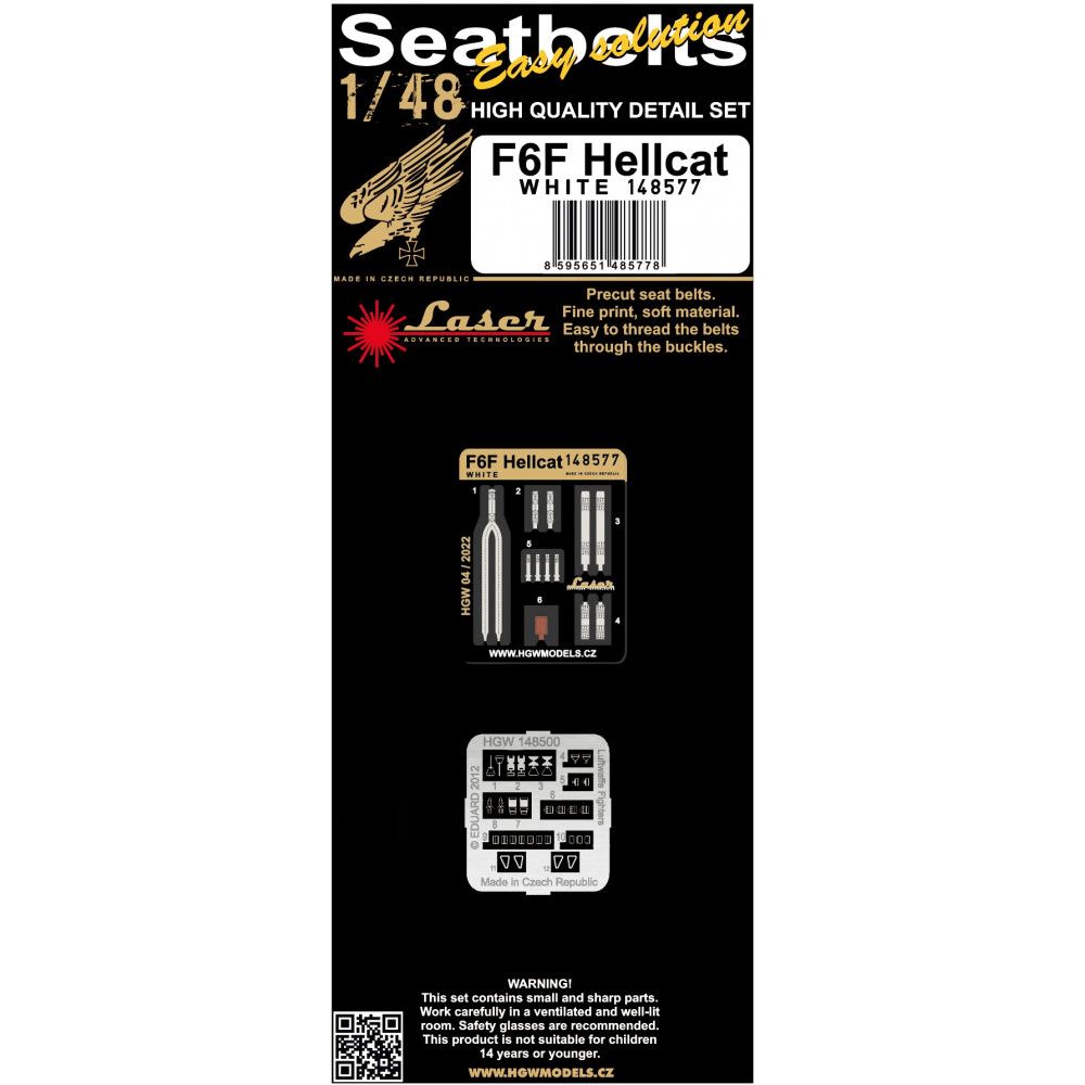 1:48 F6F HELLCAT (WHITE) - PÁSY 