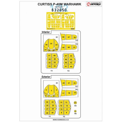 1:32 CURTISS P-40M WARHAWK - MASKS