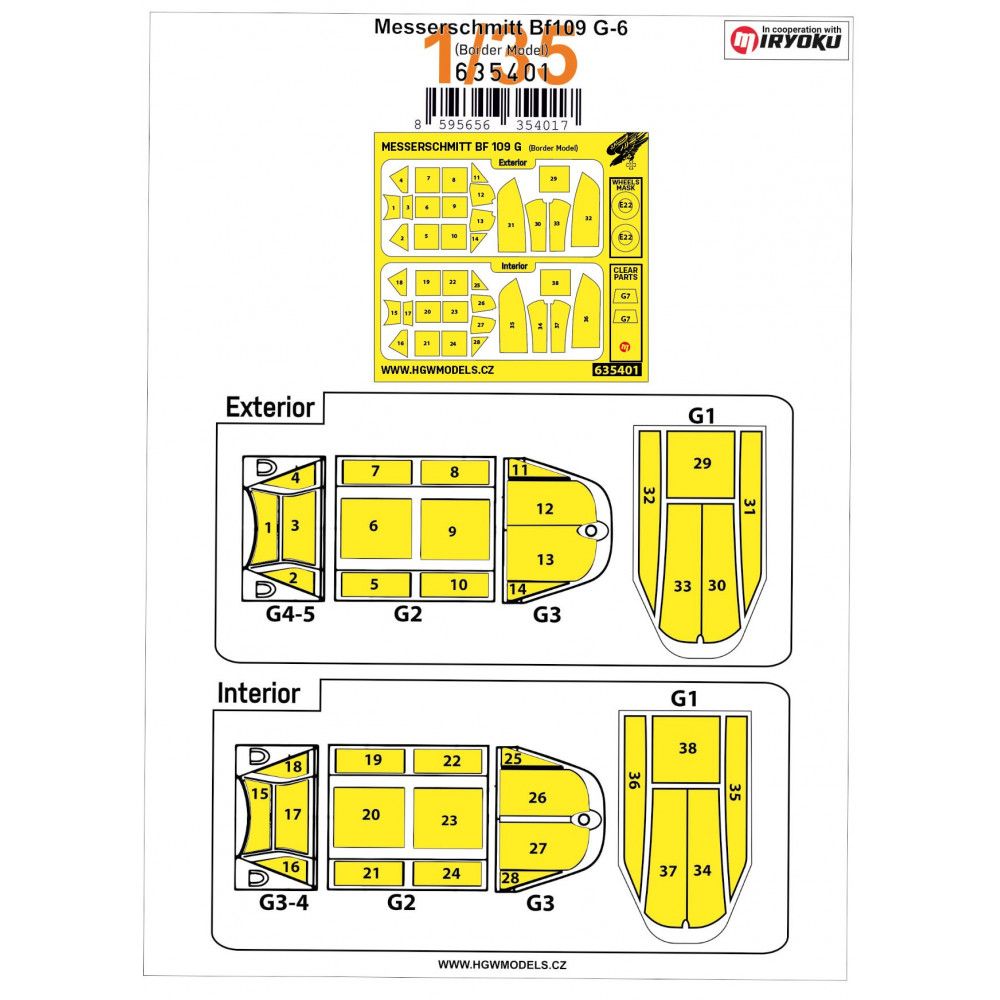 1:35 BF109G-6 - MASKS