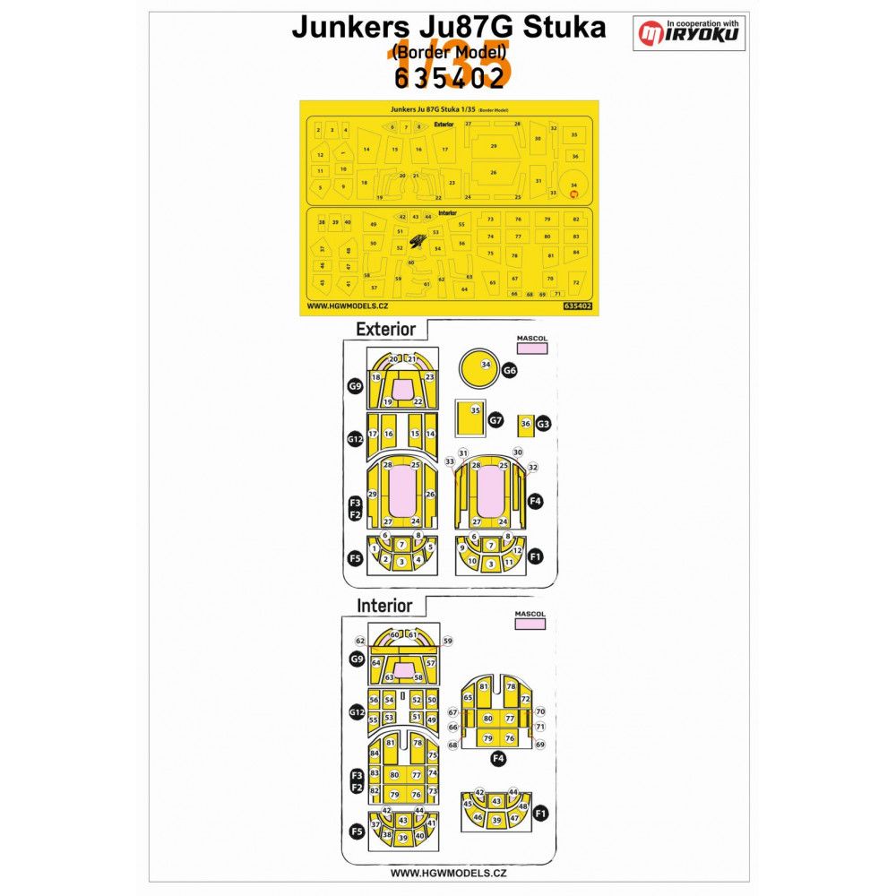 1:35 JUNKERS JU87G STUKA - MASKS