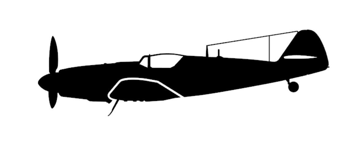 nálepka Avia S-199 - 2 (15cm černá)