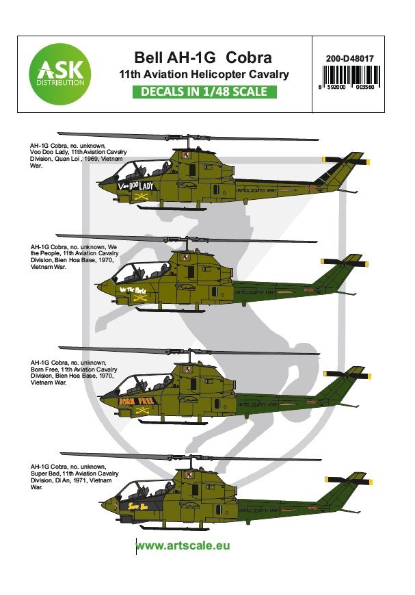 1:48 Bell AH-1G Cobra 11th Aviation Helicopter Cavalery part 3
