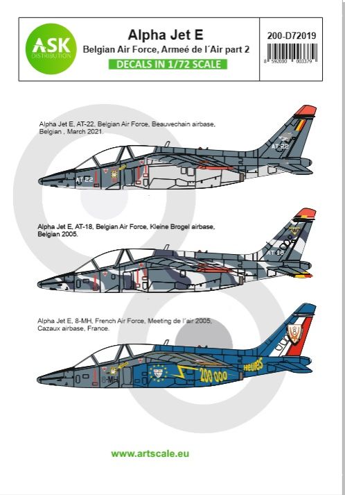 1:72 Alpha Jet E Belgian Air Force and Armeé de l´Air part 2