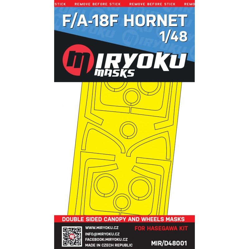 1:48 F/A-18F HORNET - DOUBLE SIDED MASKS