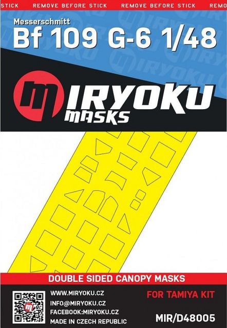 1:48 BF 109 G-6 - DOUBLE SIDED MASKS
