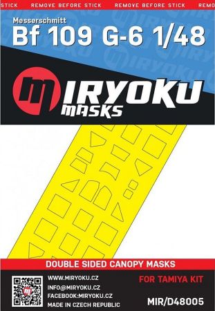1:48 BF 109 G-6 - DOUBLE SIDED MASKS