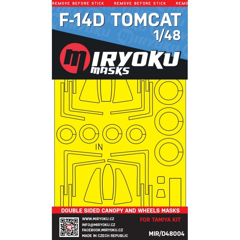1:48 F-14D TOMCAT - DOUBLE SIDED MASKS