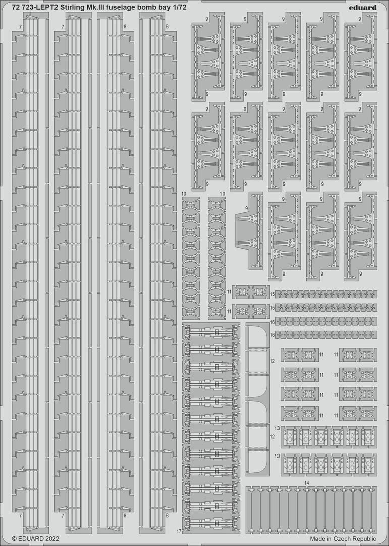 1:72 Stirling Mk.III fuselage bomb bay