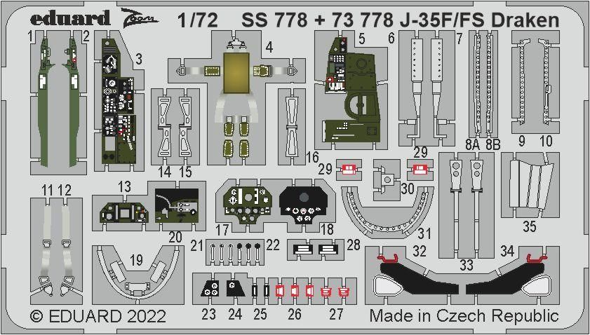 1:72 J-35F/ FS Draken