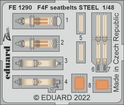 1:48 F4F seatbelts STEEL