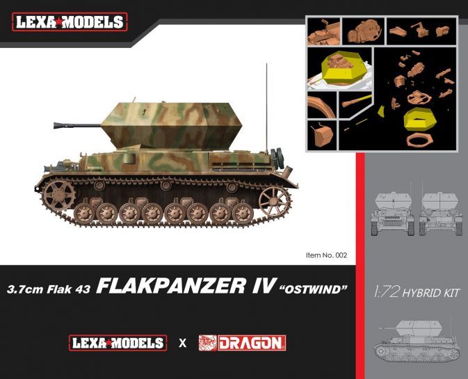 1:72 3.7cm FlaK 43 Flakpanzer IV 