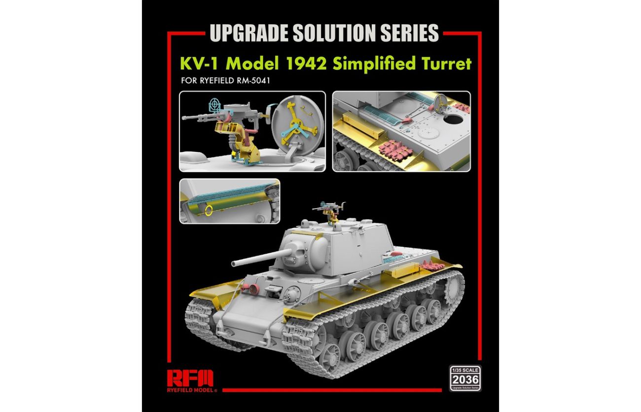 1:35 KV-1 Model 1942 Simplified Turret UPGRADE SOLUTION SERIES