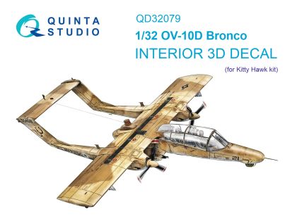 1:32 OV-10D 3D-Printed & coloured Interior on decal paper (KittyHawk)