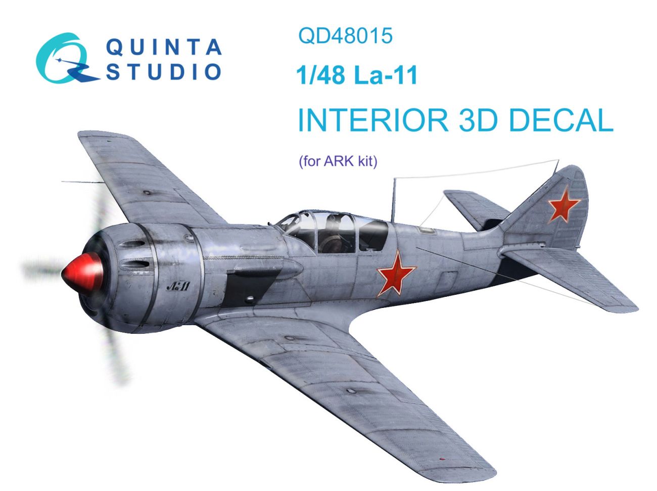 1:48 La-11 3D-Printed & coloured Interior on decal paper (ARK)