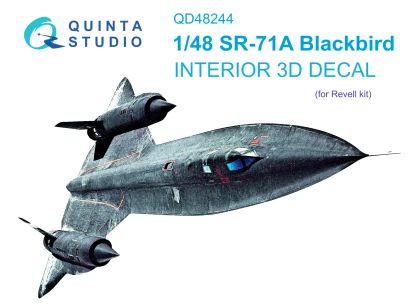 1:48 SR-71A 3D-Printed & coloured Interior on decal paper (Revell)