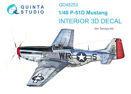 1:48 P-51D 3D-Printed & coloured Interior on decal paper (Tamiya)