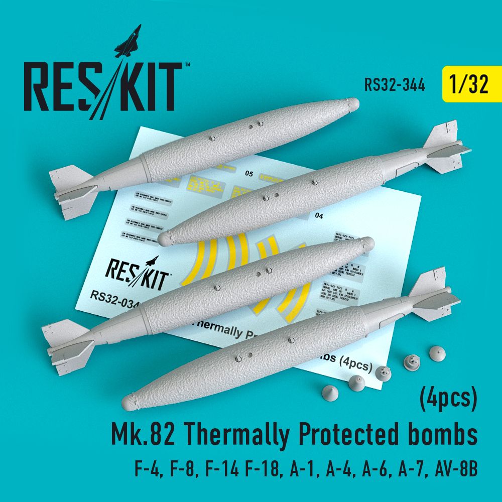 1:32 Mark 82 Thermally Protected bombs (4pcs)