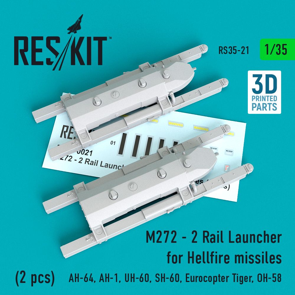 1:35 M272 - 2 Rail Launcher for Hellfire missiles (2 pcs)