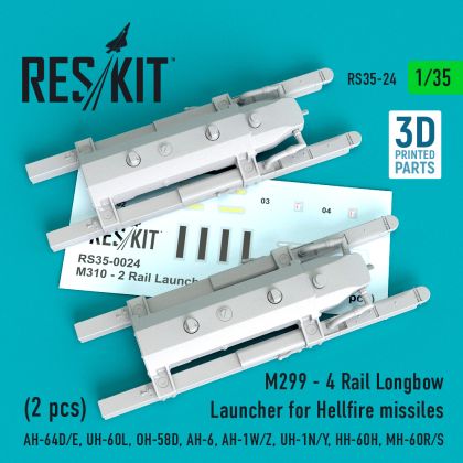 1:35 M310 - 2 Rail Launcher for Hellfire missiles (2 pcs)
