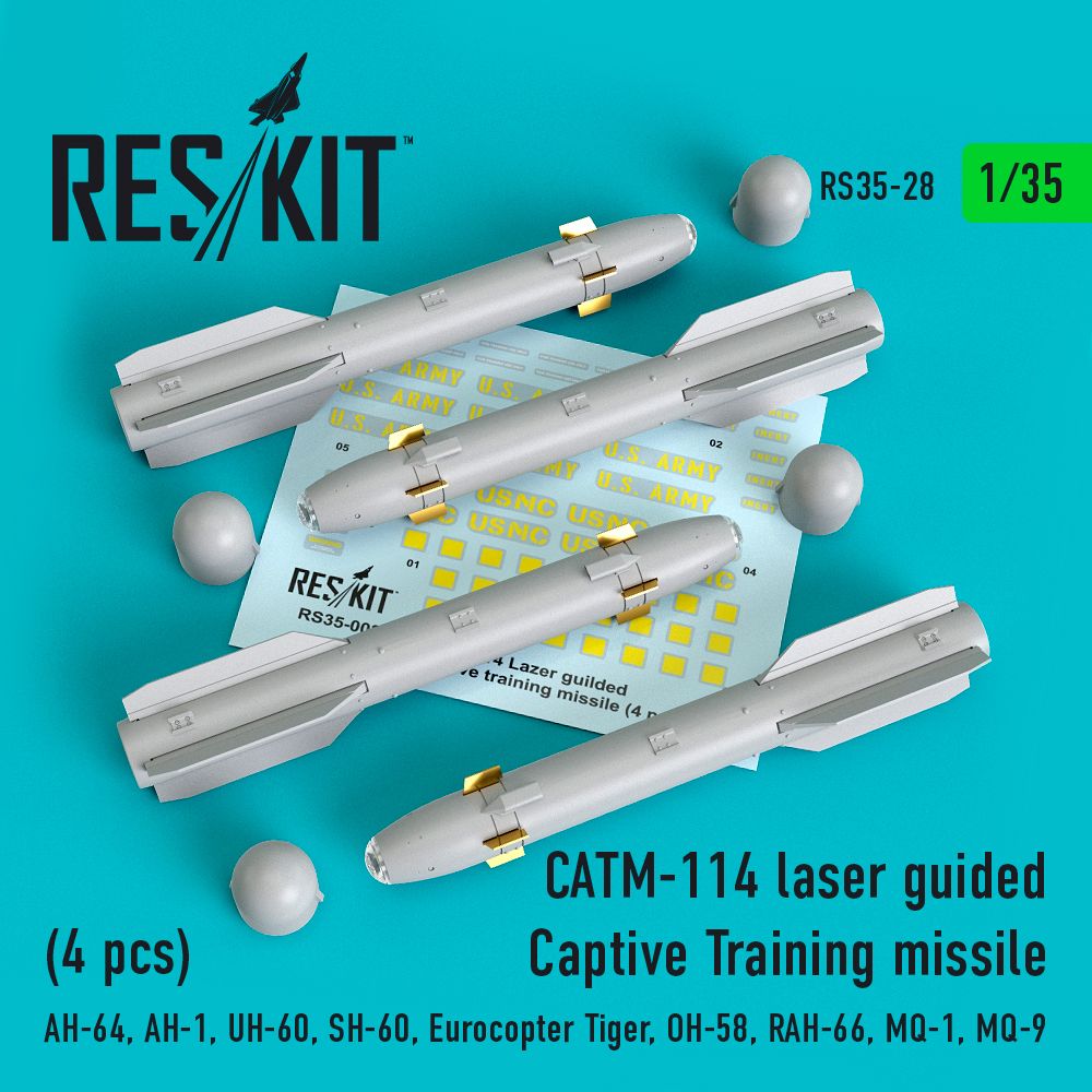 1:35 CATM-114 laser guided Captive Training missile (4 pcs)
