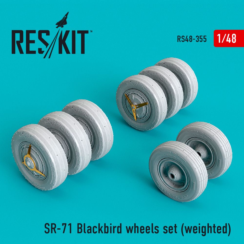 1:48 Lockheed SR-71 Blackbird wheels set (weighted)