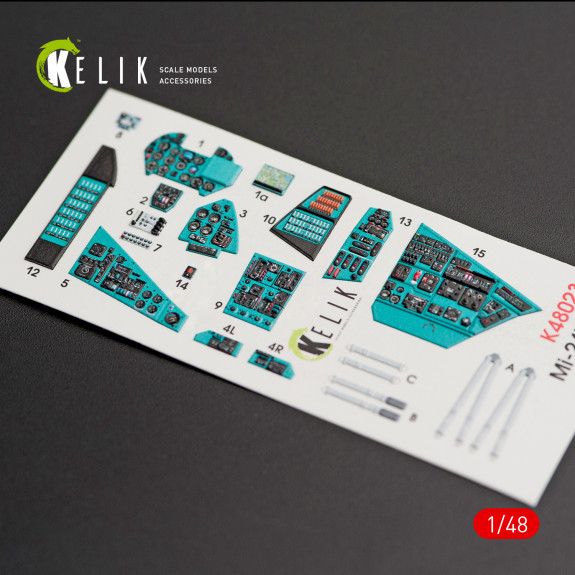1:48 MI-24V INTERIOR 3D DECALS FOR ZVEZDA