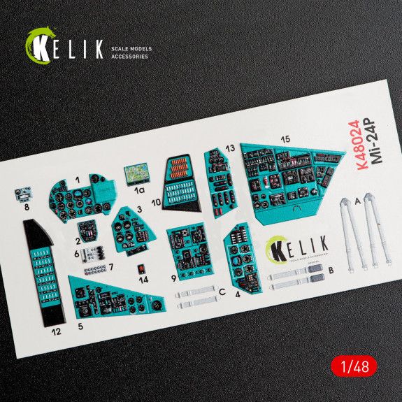 1:48 MI-24P INTERIOR 3D DECALS FOR ZVEZDA