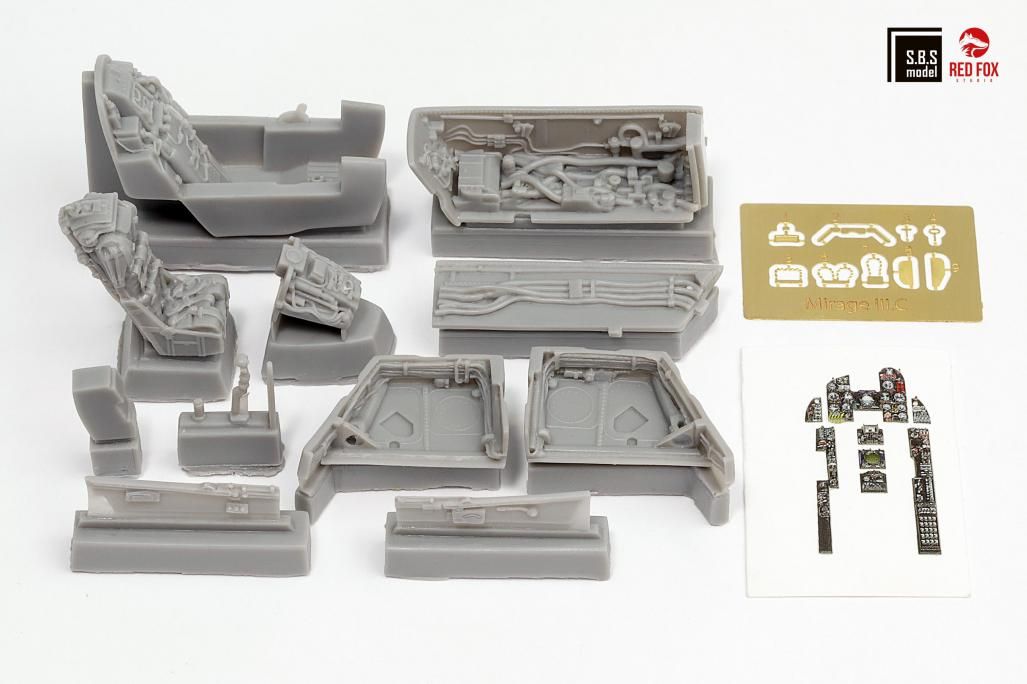 1:48 Mirage III C detail set (cockpit&wheel bays)