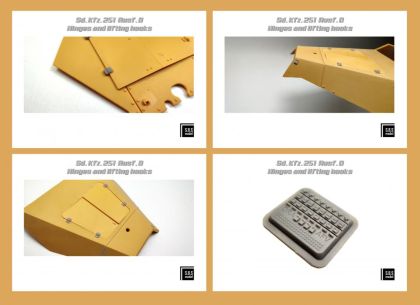 1:35 Sd.Kfz. 251. Ausf D. hinges and lifing hooks