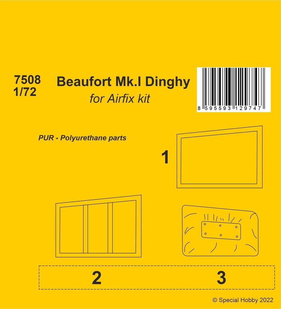 1:72 Beaufort Mk.I Dinghy for Airfix kit