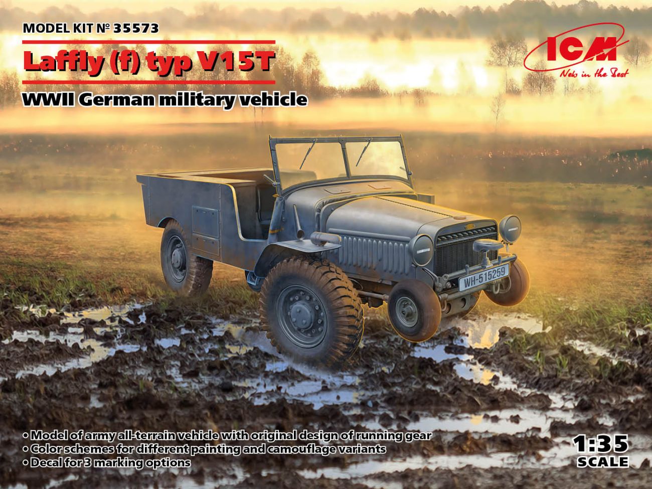 1:35 Laffly (f) Typ V15T WWII German military vehicle