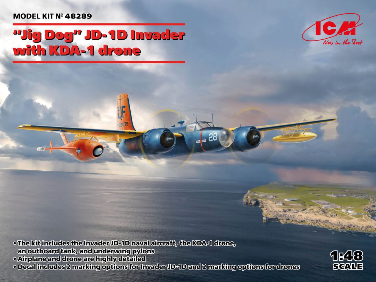 1:48 “Jig Dog” JD-1D Invader with KDA-1 drone