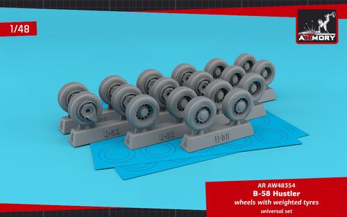 1:48 B-58 Hustler wheels w/ weighted tyres